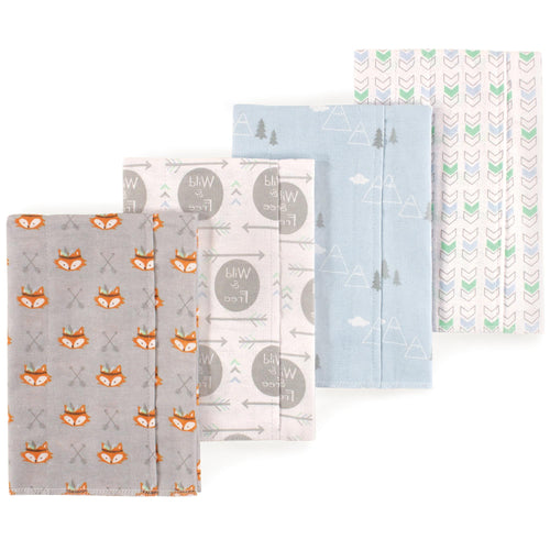 Boys Flannel Burp Cloth Bundle, Free Spirit