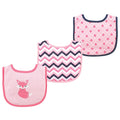 Girls Fiber Filled Drooler Bibs, Autumn Fox