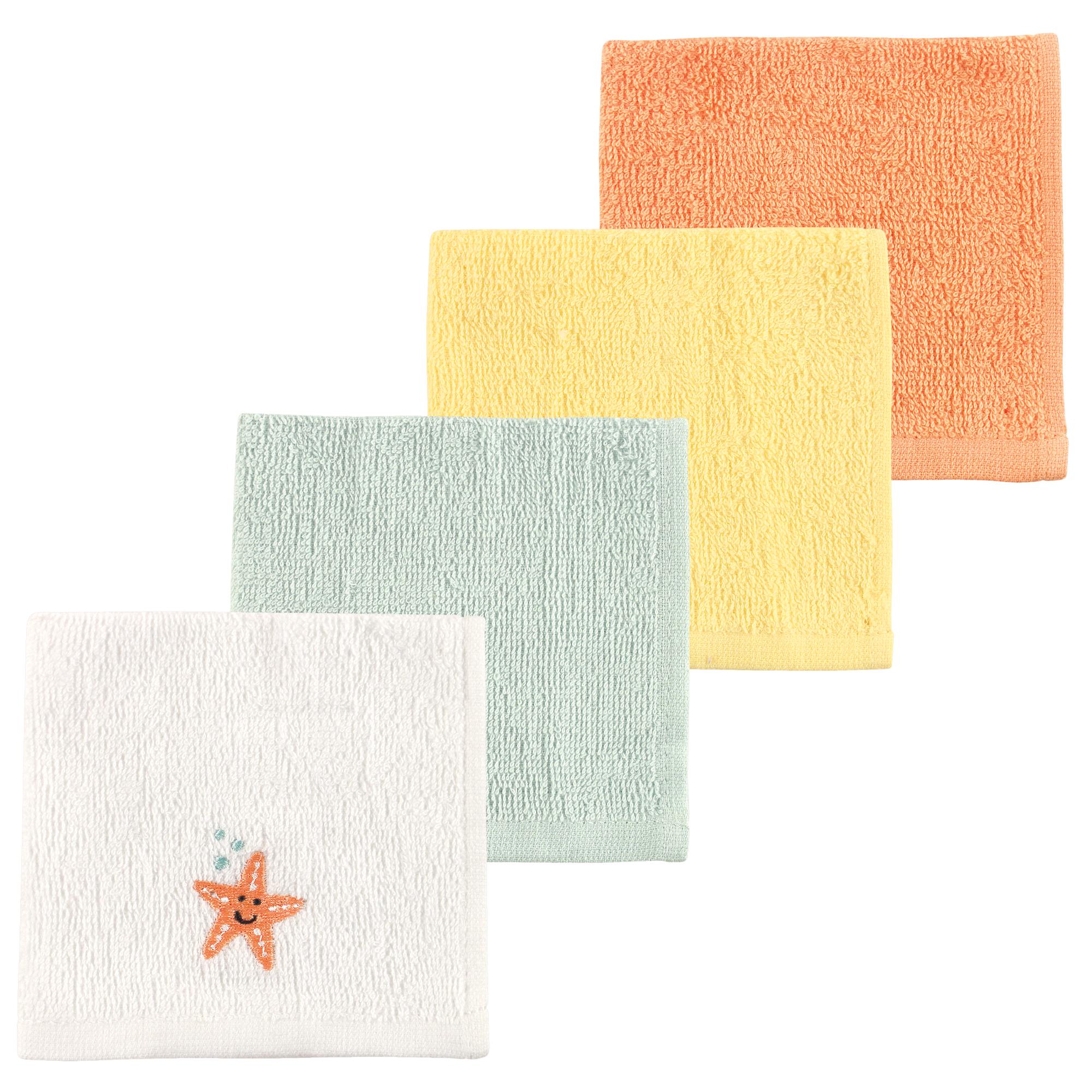 Unisex Ultra Soft Cotton Washcloths, Golden Shore