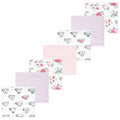 Girls Flannel Receiving Blankets Bundle, Garden Social