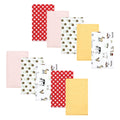 Girls Flannel Burp Cloth Bundle, Barnyard Rose
