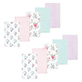 Girls Flannel Burp Cloth Bundle, Garden Social