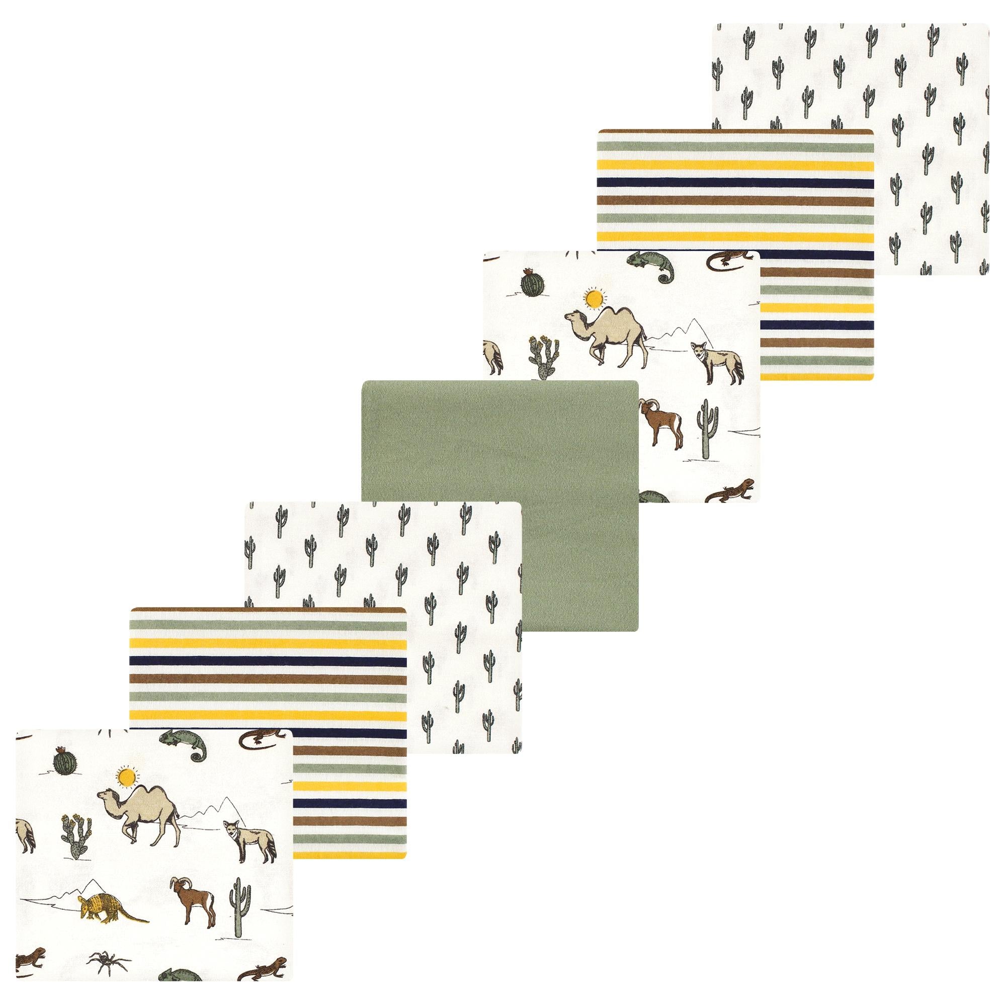 Boys Flannel Receiving Blankets Bundle, Wilderness Friends
