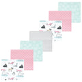 Girls Flannel Receiving Blankets Bundle, Pink Polar Pals