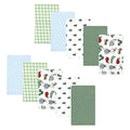 Boys Flannel Burp Cloth Bundle, Little Crawlers