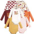 Girls Long Sleeve Bodysuits 7-Pack, Autumn Bushy-Tail