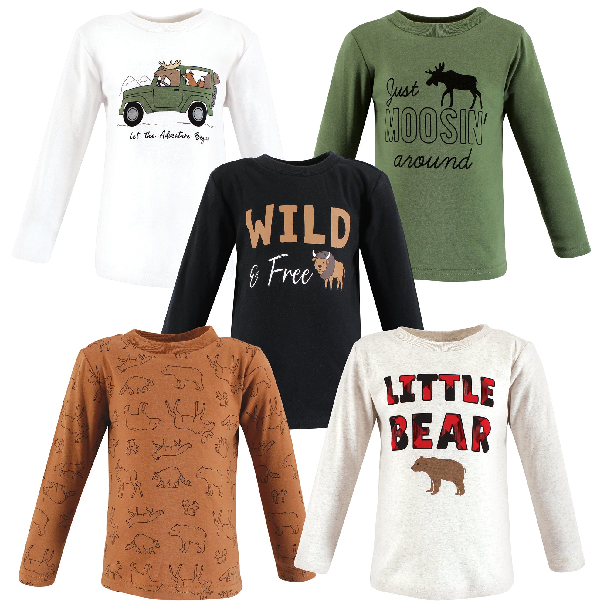 Boys Long Sleeve T-Shirt, Wilderness Wonders