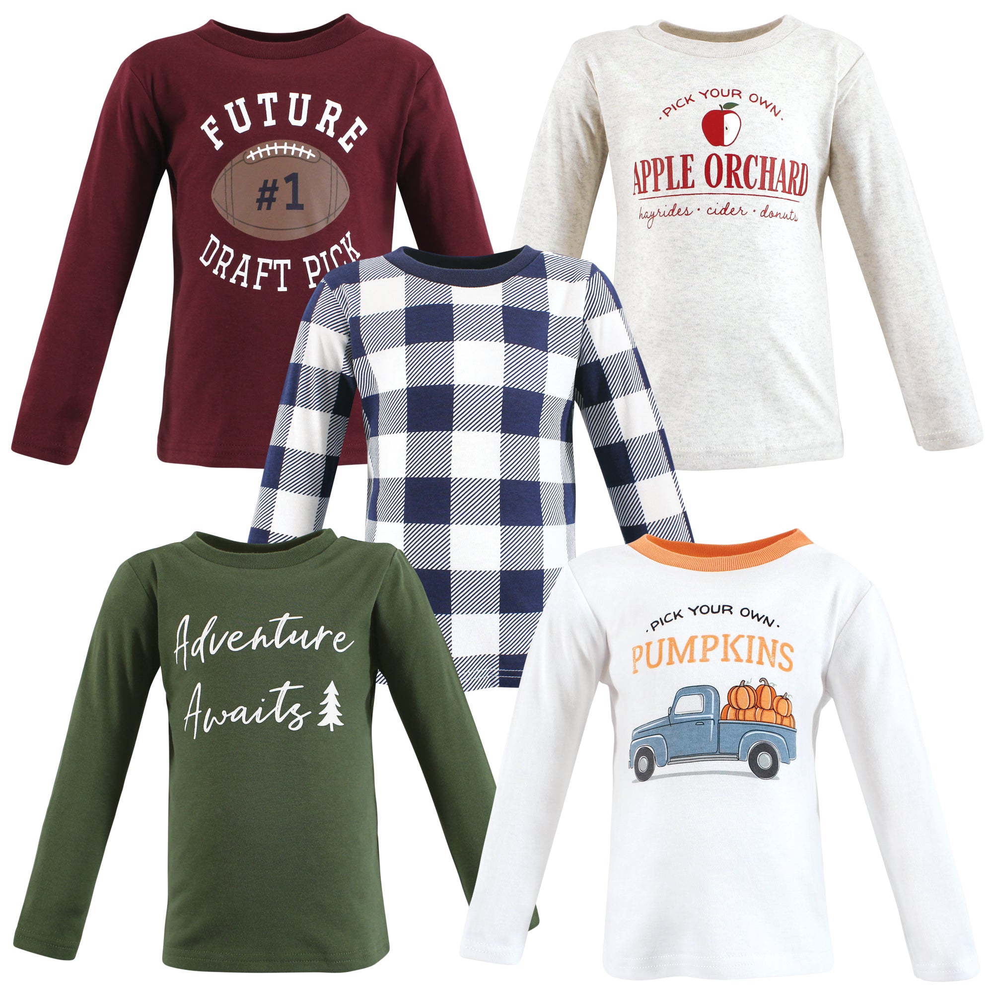 Boys Long Sleeve T-Shirt, Autumn Adventures