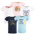 Girls Short Sleeve T-Shirt, Artistic Palette
