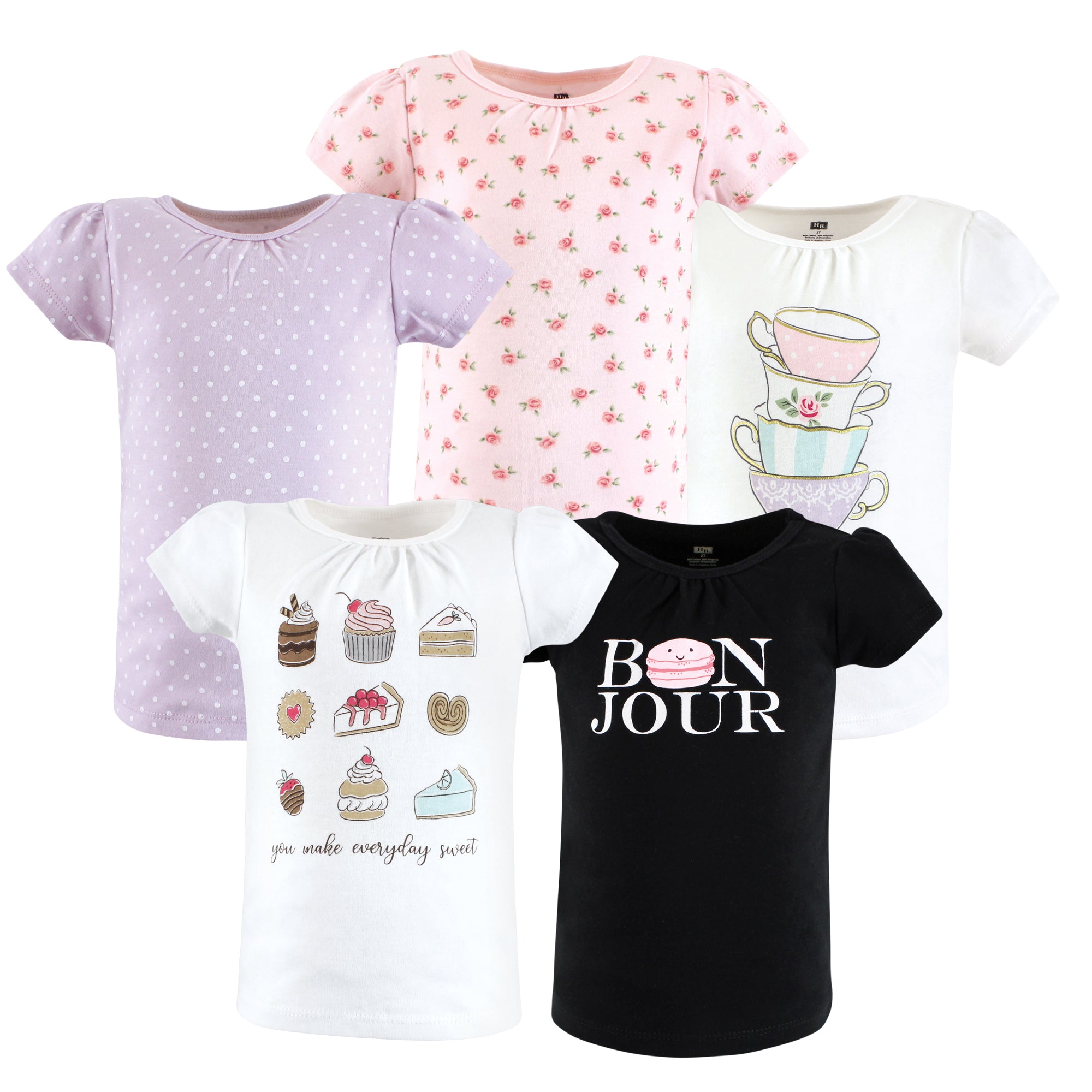 Girls Short Sleeve T-Shirt, Sweet Treats Social