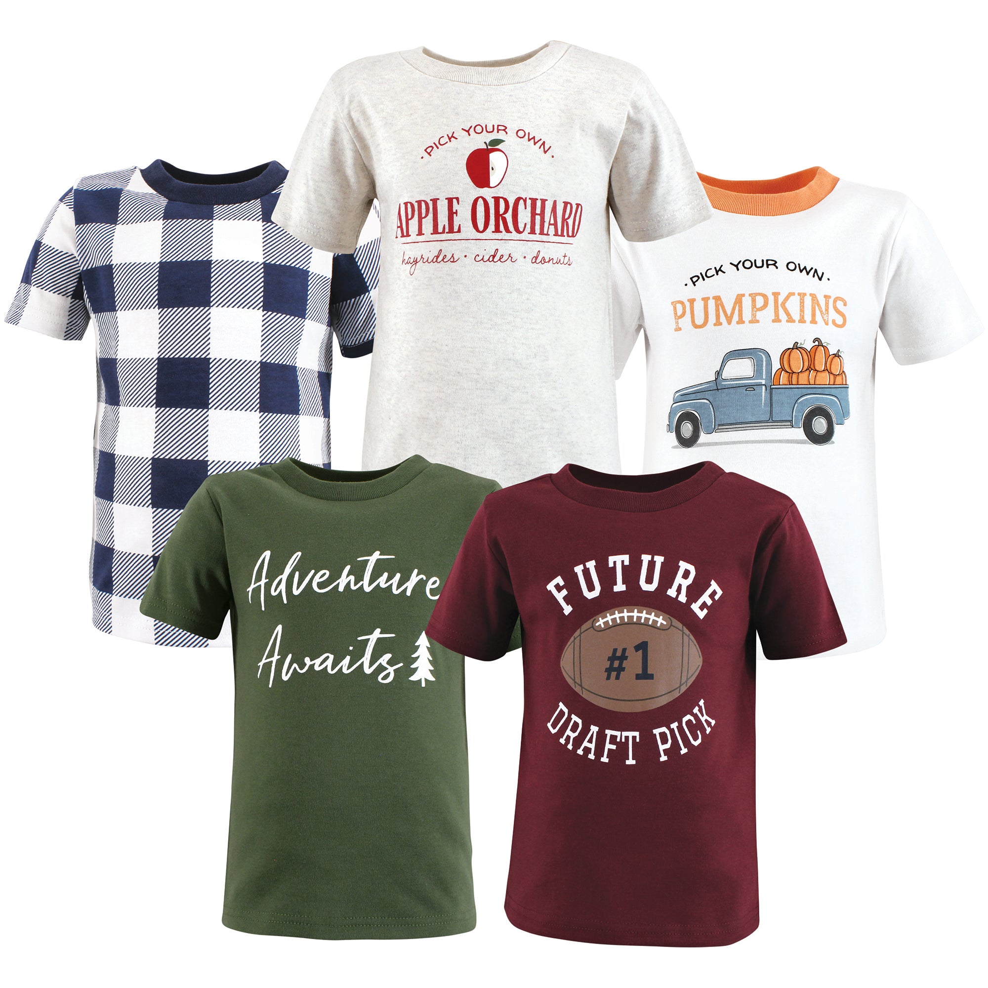 Boys Short Sleeve T-Shirt, Autumn Adventures