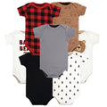 Unisex Essentials Bodysuits 7-Pack, Chestnut Cub