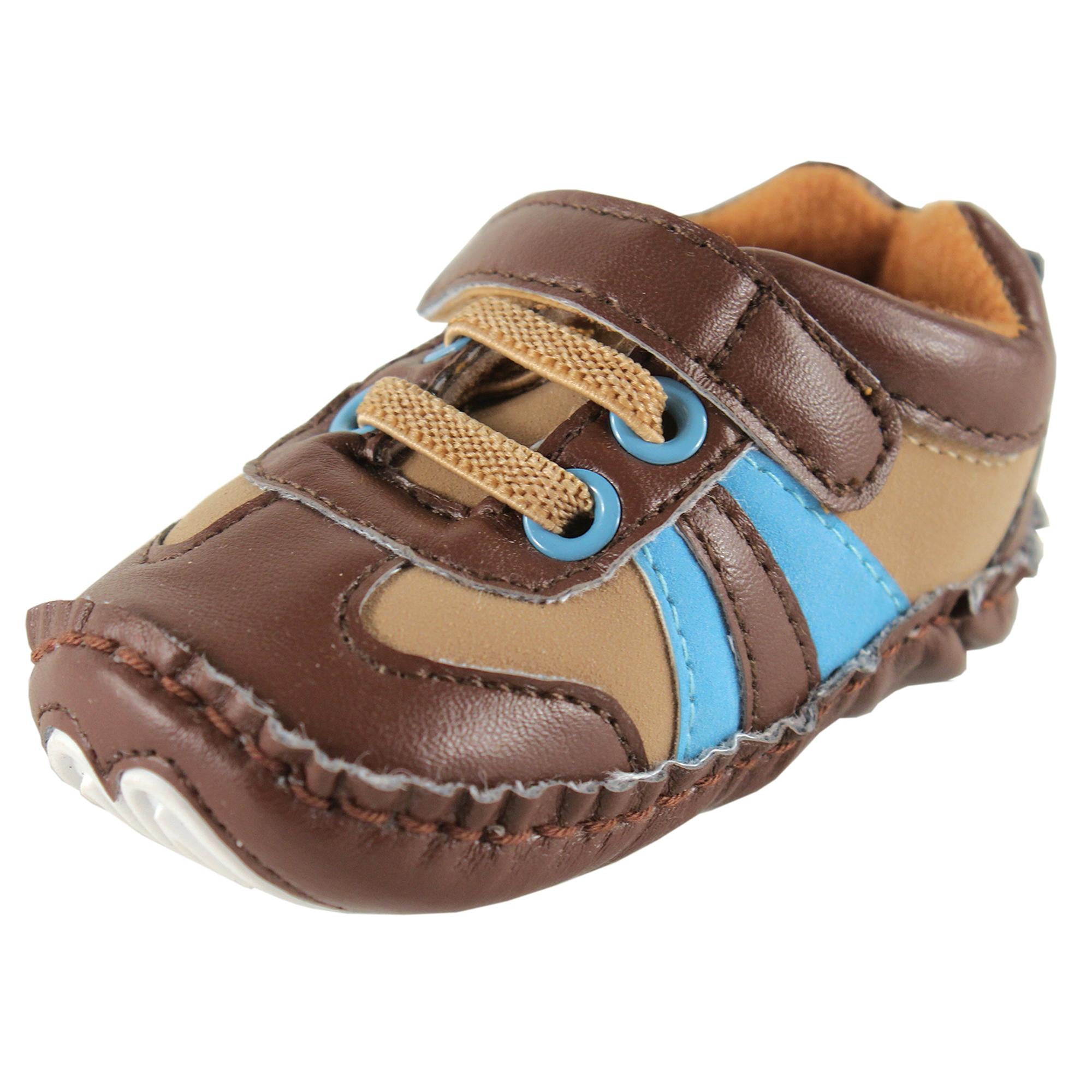 Boys Soft Sole Crib Shoes, Tawny Trekker