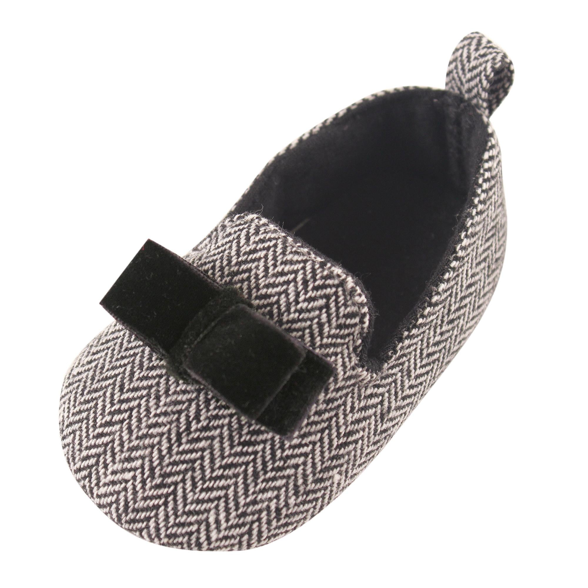 Boys Tweed Flat Shoes, Slate Heather