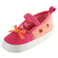 Girls Soft Sole Crib Shoes, Coral Blush