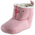 Girls Suede Crib Shoes, Blossom Pink