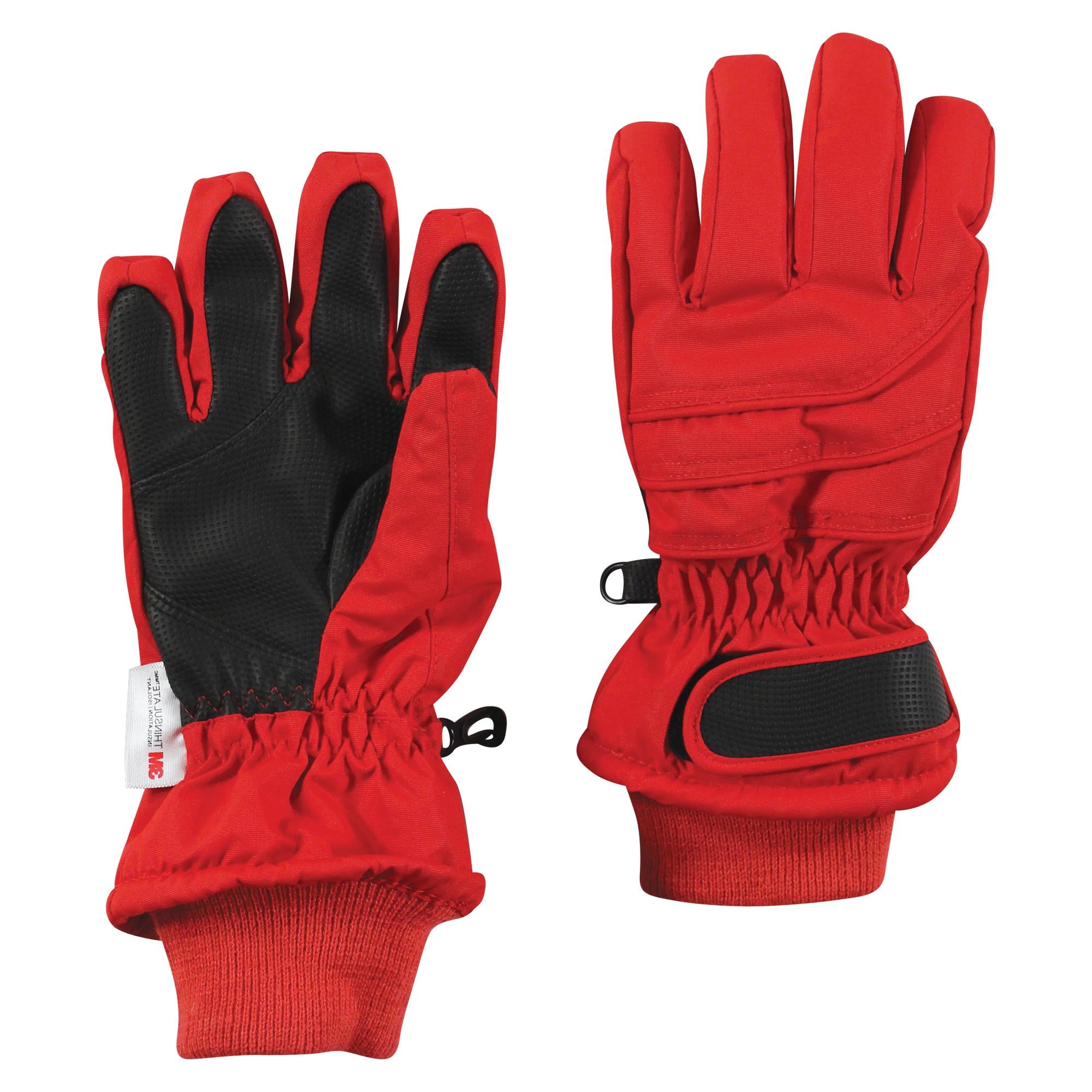 Unisex Winter Gloves, Crimson Flare