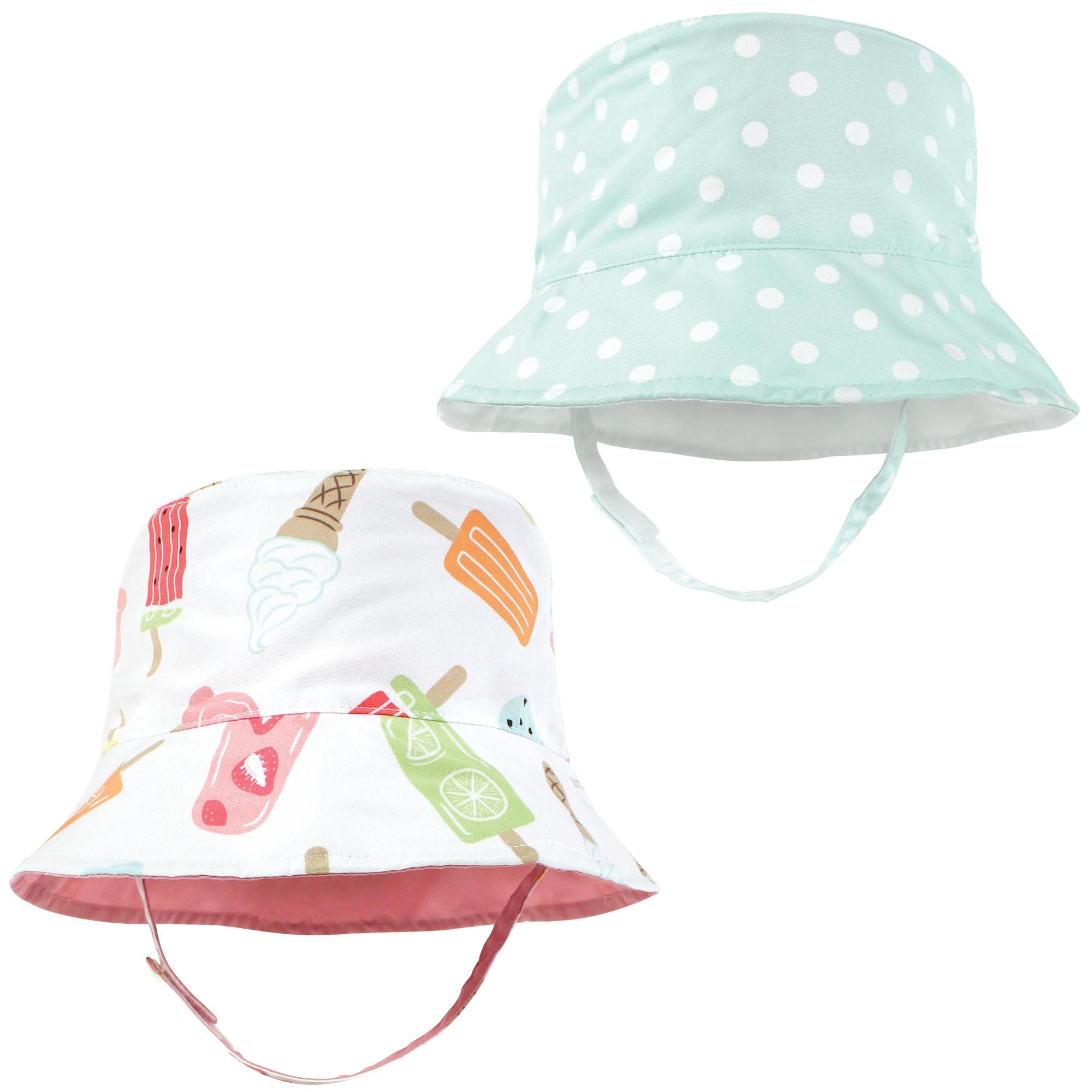 Girls Sun Hat, Sweet Sundae Dot
