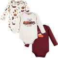 Unisex Long Sleeve Bodysuits 3-Pack, Golden Harvest