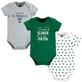 Boys Essentials Bodysuits 3-Pack, Lucky Little Leaf