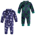 Unisex Cozy Soft Plush Jumpsuits, Midnight Ice Crystal