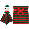 Unisex Plush Blanket with Lovey, Holiday Sprite