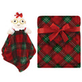 Girls Plush Blanket with Lovey, Holiday Matriarch