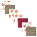 Girls Flannel Receiving Blankets Bundle, Sweet Autumn Gourd