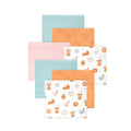 Girls Flannel Receiving Blankets Bundle, Amber Harvest