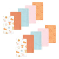 Girls Flannel Burp Cloth Bundle, Amber Harvest