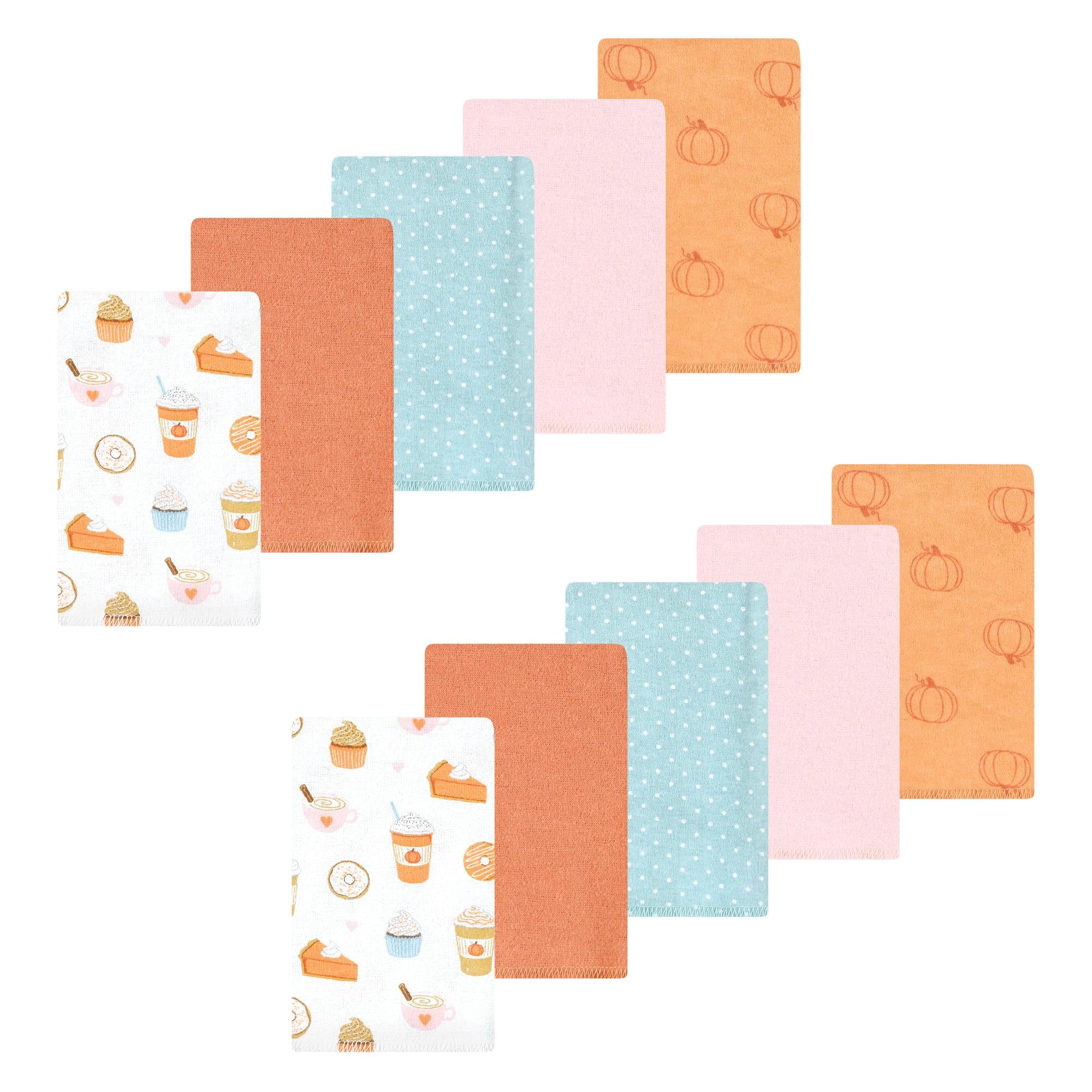 Girls Flannel Burp Cloth Bundle, Amber Harvest