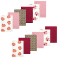 Girls Flannel Burp Cloth Bundle, Sweet Autumn Gourd