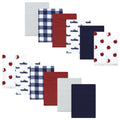 Boys Flannel Burp Cloth Bundle, Crimson Harvest