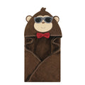 Boys Animal Face Hooded Bath Towel, Stylish Chimp