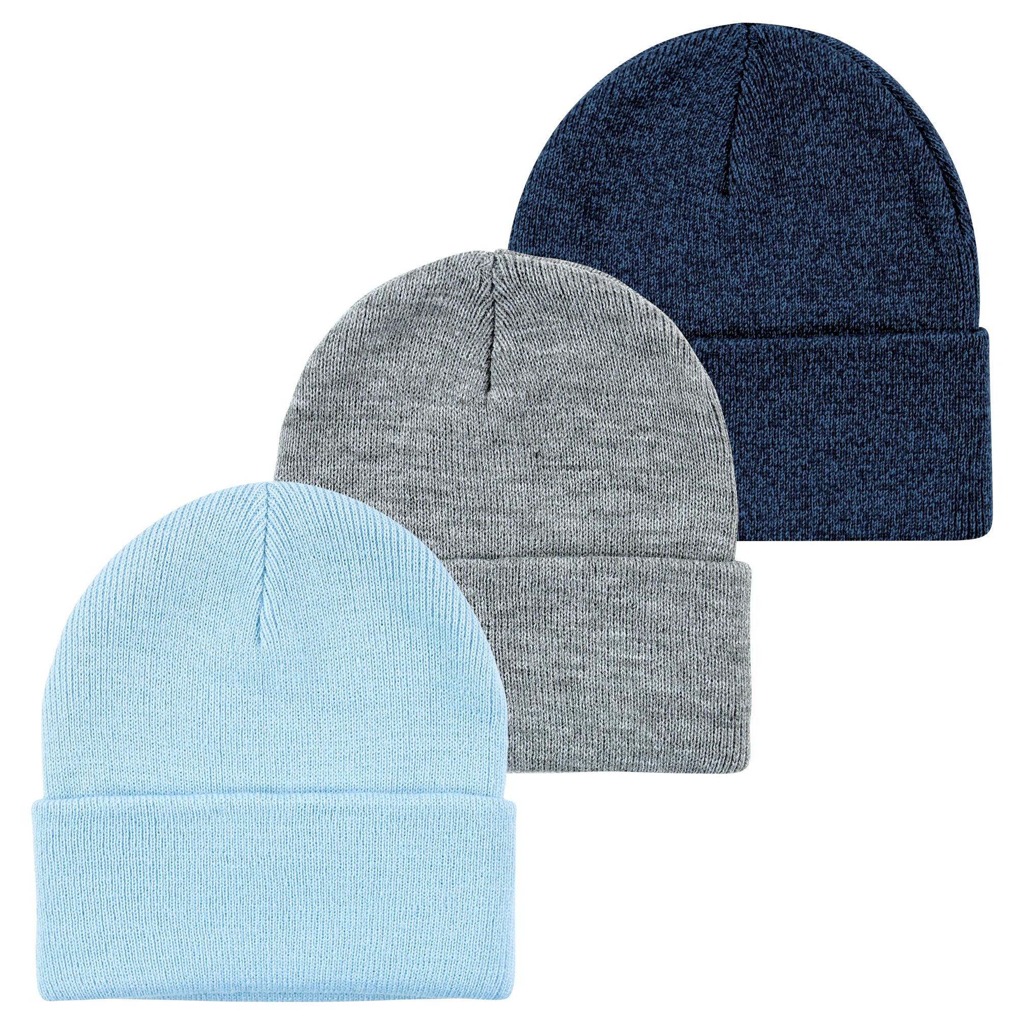 Boys Knit Caps and Beanies, Soft Sky