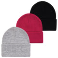 Girls Knit Caps and Beanies, Berry Petal