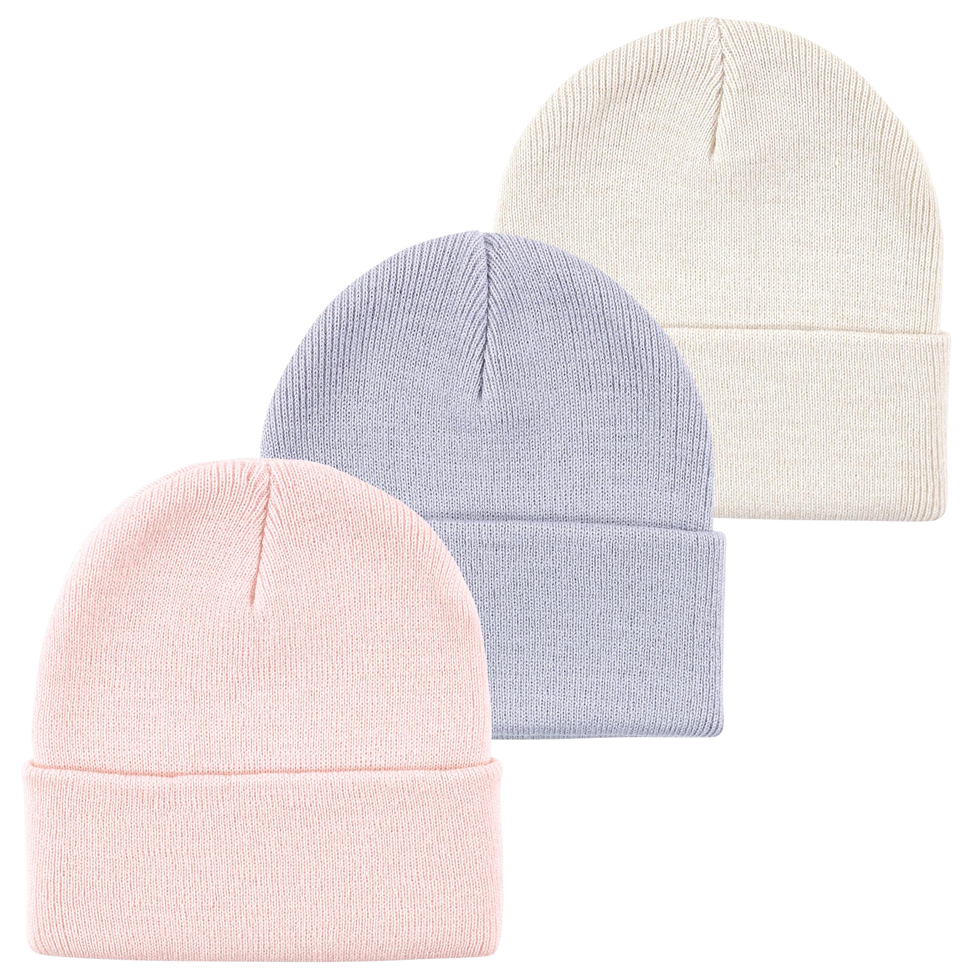 Girls Knit Caps and Beanies, Soft Lilac