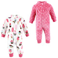 Girls Cozy Soft Plush Jumpsuits, Chilled Creamy Swirl