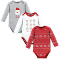 Unisex Long Sleeve Bodysuits 3-Pack, St. Nick's Stag