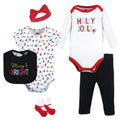 Girls Baby Layette Essentials Set, Holiday Radiance