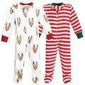 Unisex Plush Jumpsuit, Festive Reindeer