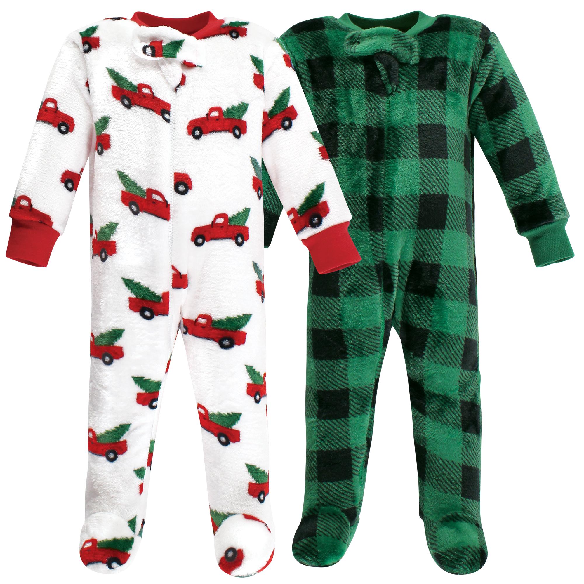 Unisex Plush Jumpsuit, Holiday Pine Truck