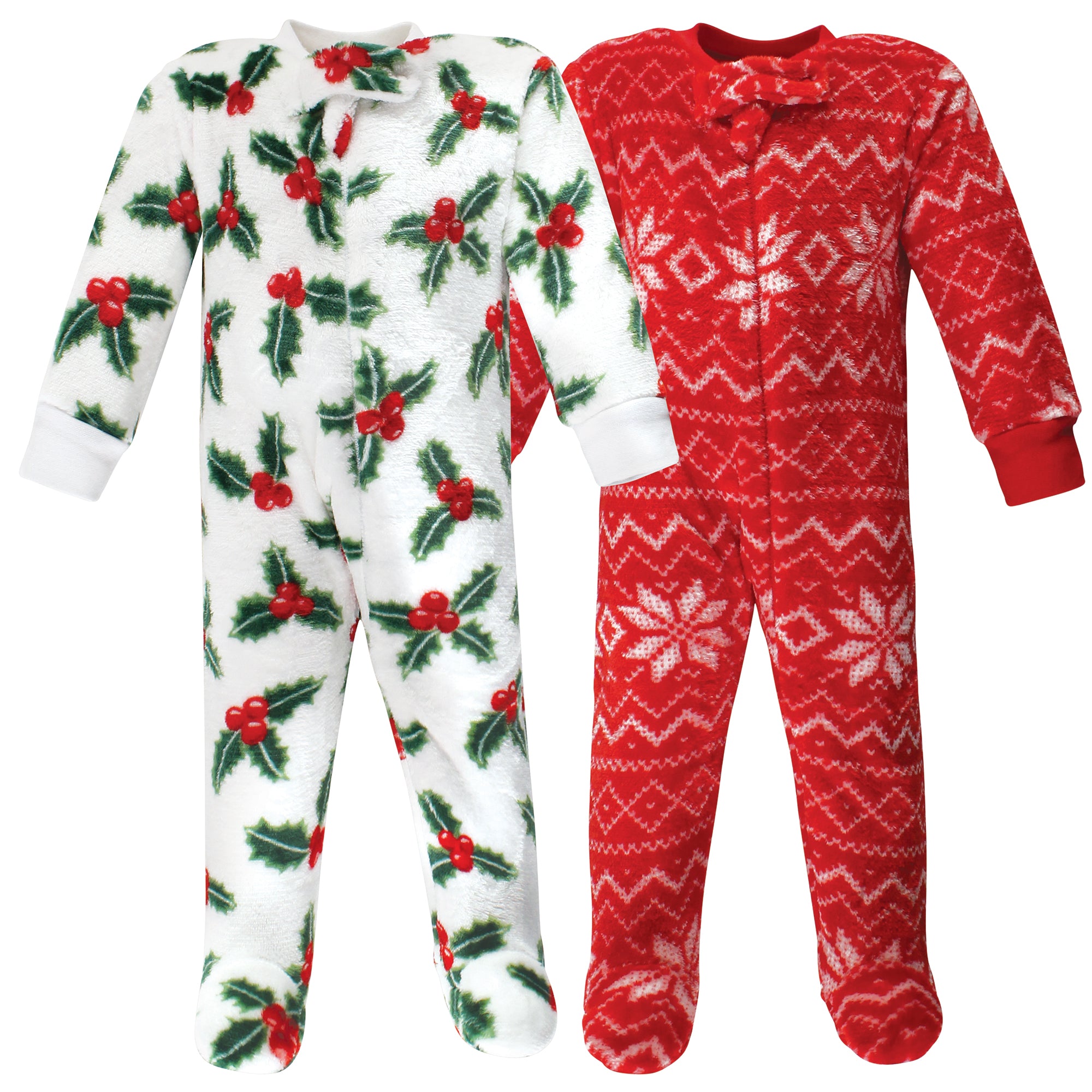 Girls Plush Jumpsuit, Crimson Berry