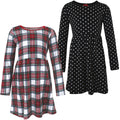 Girls Dresses, Snowy Highland Plaid