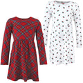 Girls Dresses, Crimson Plaid