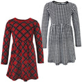 Girls Dresses, Ruby Night Tartan