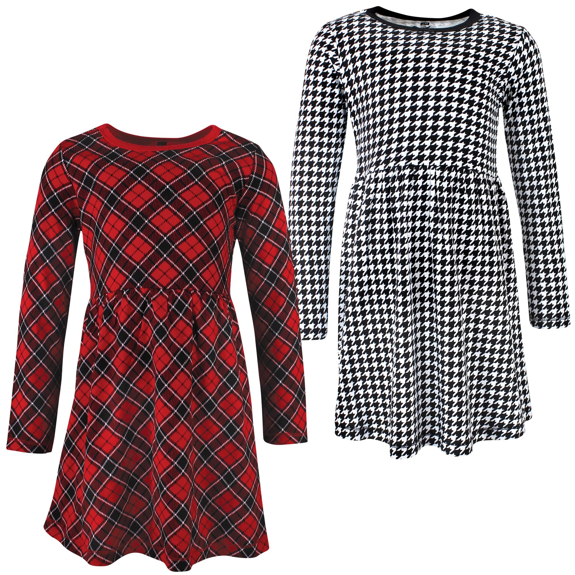 Girls Dresses, Ruby Night Tartan
