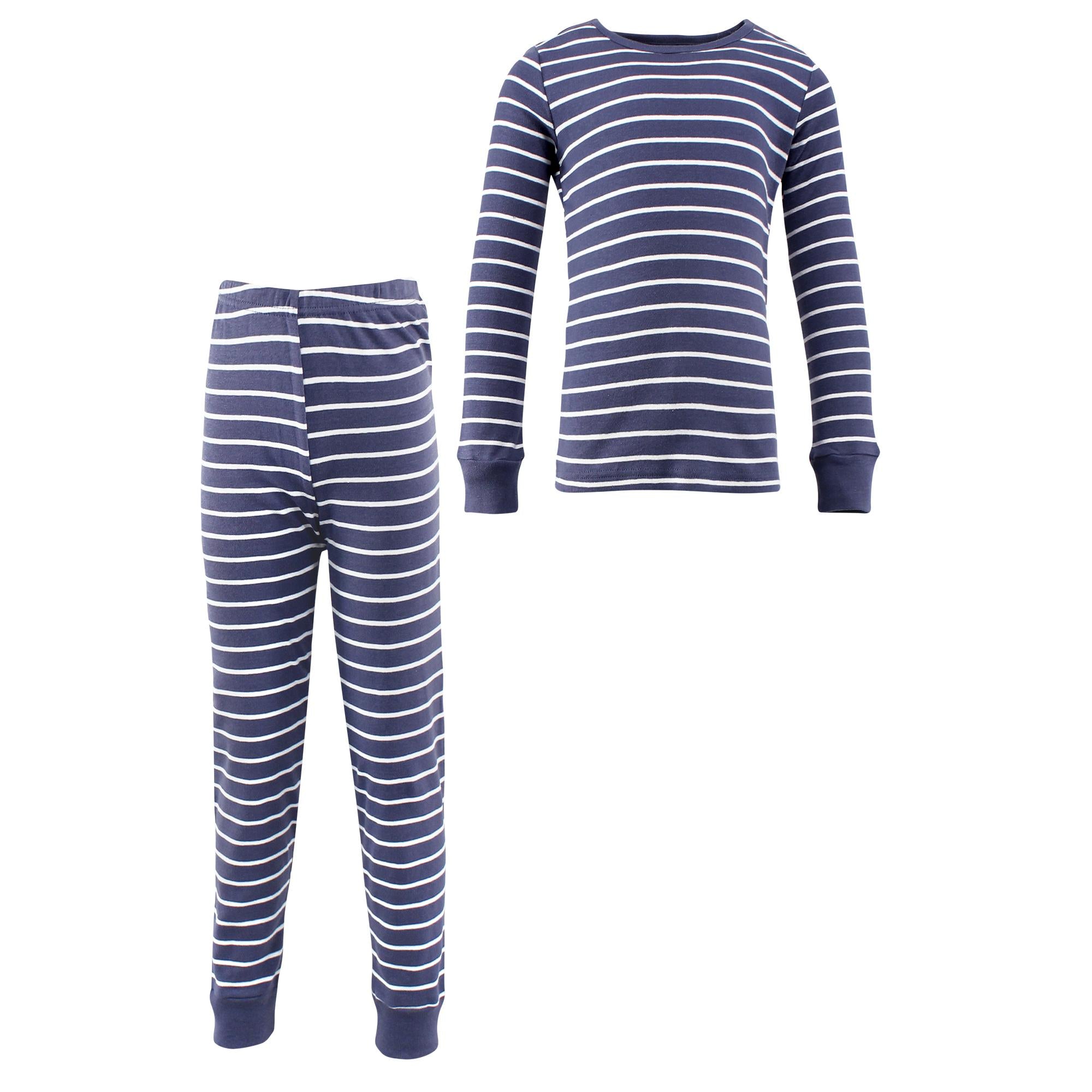 Unisex Pajamas, Indigo Sky Stripe