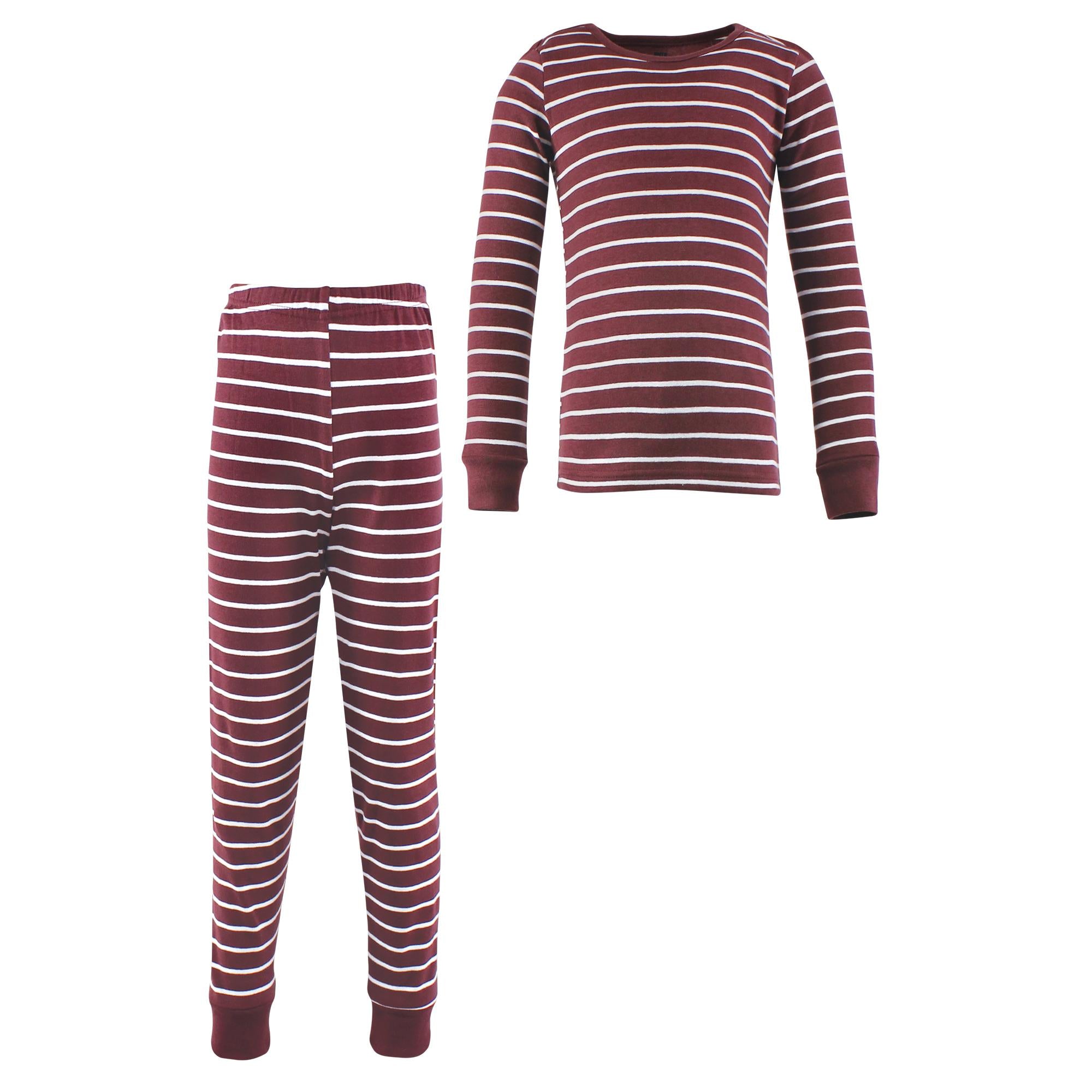 Unisex Pajamas, Mulberry Striped