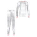 Girls Pajamas, Silver Charcoal Rose